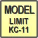 Piktogram - Model: Limit KC-11
